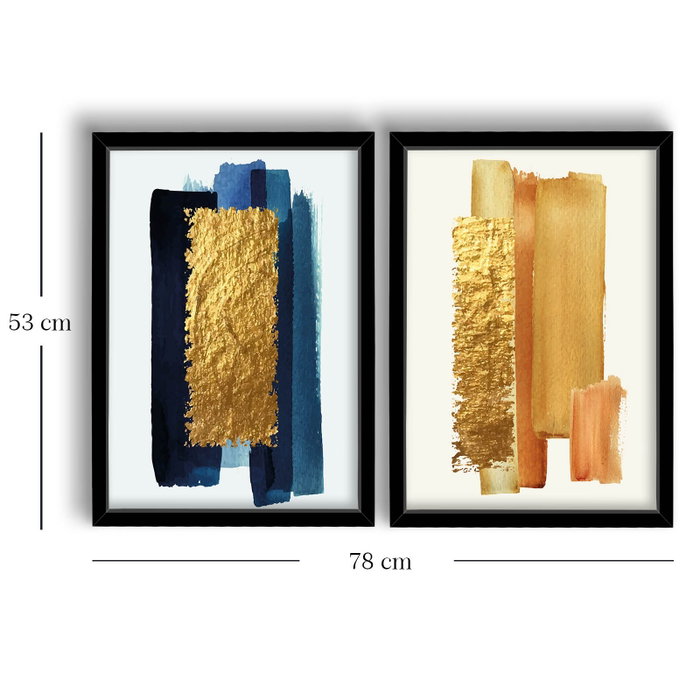 Wallity Cuadro Decorativo Enmarcado MDF (2 Piezas) 38 x 53 cm Wallity Cuadro Decorativo Enmarcado MDF (2 Piezas) 38 x 53 cm